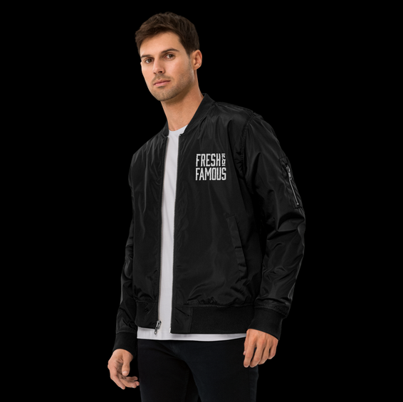 sustainable bomber jacket