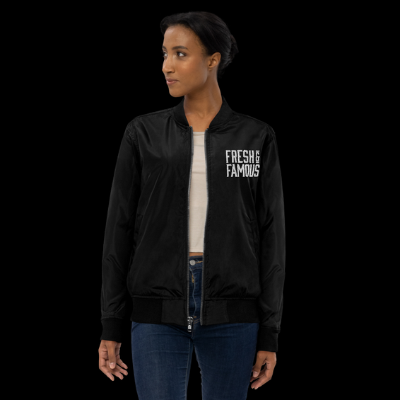 sustainable bomber jacket