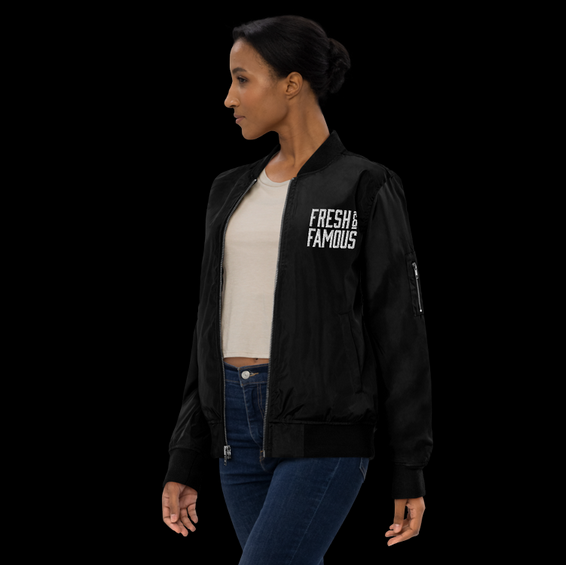 sustainable bomber jacket