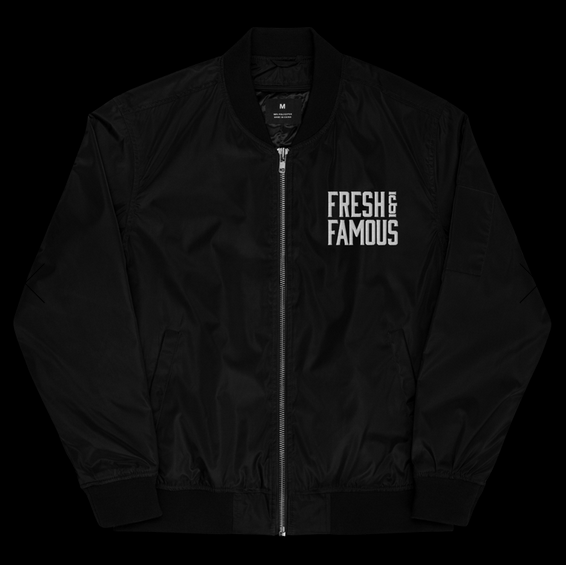 sustainable bomber jacket