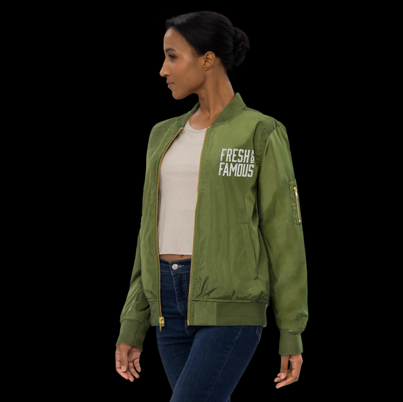 sustainable bomber jacket