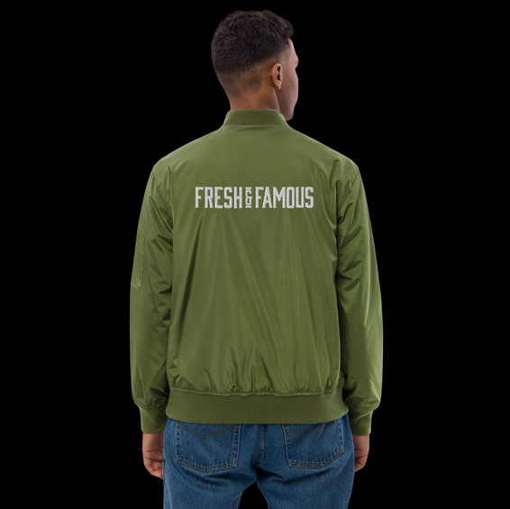sustainable bomber jacket