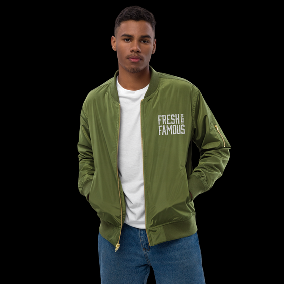 sustainable bomber jacket