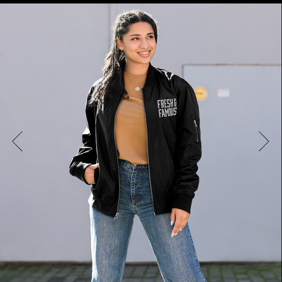 sustainable bomber jacket