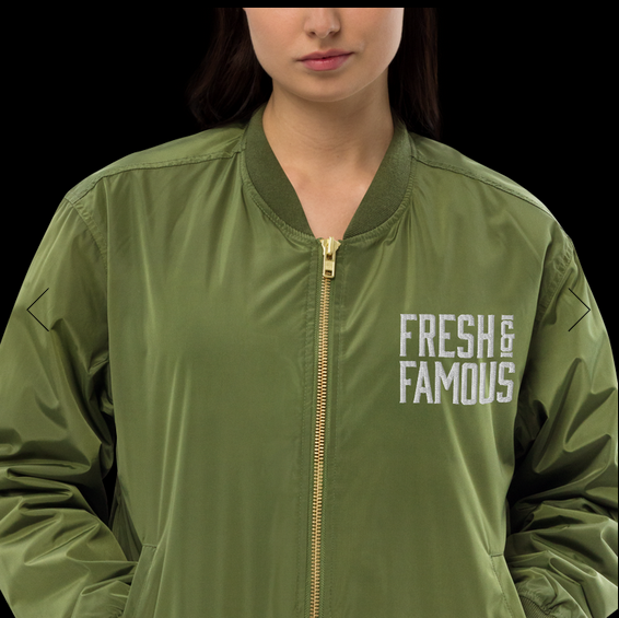 sustainable bomber jacket